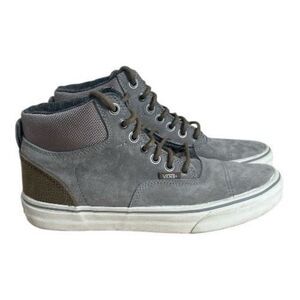 Vans Era Hi Top 3M Grey Pig Suede Skateboarding Shoes Men 7.5 Women 9 Leather
